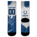Indianapolis Colts Socks Personalized Geometric Tech Blue Best Selling