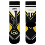 Iowa Hawkeyes Socks Personalized Arrow Blocks Black Best Selling