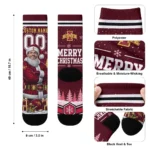 Iowa State Cyclones Socks Customized Snowy Scene Red White Best Selling