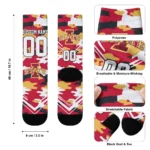 Iowa State Cyclones Socks Customized Woodland Camo Red Best Selling