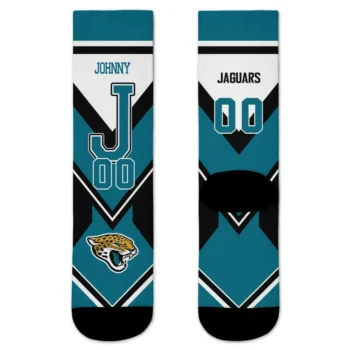 Jacksonville Jaguars Socks Personalized Arrow Blocks Teal Best Selling