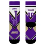 James Madison Dukes Socks Personalized Arrow Blocks Purple Best Selling
