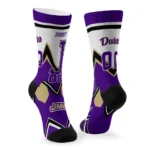 James Madison Dukes Socks Personalized Arrow Blocks Purple Best Selling