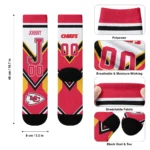 Kansas City Chiefs Socks Custom Arrow Blocks Red Best Selling
