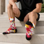 Kansas City Chiefs Socks Customized Woodland Camo Red Best Selling