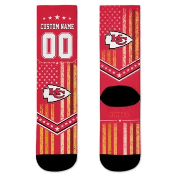 Kansas City Chiefs Socks Personalized Star Stripes Red White Best Selling