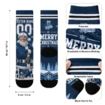 Kansas City Royals Socks Customized Snowy Scene Royal Blue White Best Selling