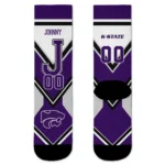 Kansas State Wildcats Socks Personalized Arrow Blocks Purple Best Selling