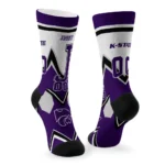 Kansas State Wildcats Socks Personalized Arrow Blocks Purple Best Selling