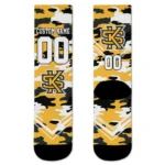 Kennesaw State Owls Socks Personalized Woodland Camo Gold Best Selling