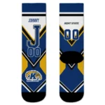 Kent State Golden Flashes Socks Customized Arrow Blocks Navy Blue Best Selling