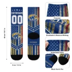 Kent State Golden Flashes Socks Customized Star Stripes Navy Blue White Best Selling