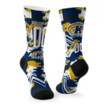 Kent State Golden Flashes Socks Customized Woodland Camo Navy Blue Best Selling