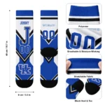 Kentucky Wildcats Socks Customized Arrow Blocks Blue Best Selling