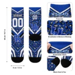 Kentucky Wildcats Socks Customized Leopard Print Blue Black Best Selling