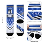 Kentucky Wildcats Socks Customized Pinstripe Chevron Blue White Best Selling