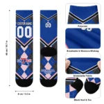 La Tech Socks Custom Argyle Pattern Blue Best Selling