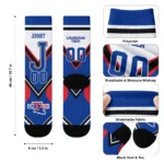 La Tech Socks Custom Arrow Blocks Blue Best Selling