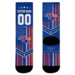 La Tech Socks Custom Star Stripes Blue White Best Selling
