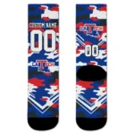 La Tech Socks Custom Woodland Camo Blue Best Selling