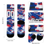 La Tech Socks Custom Woodland Camo Blue Best Selling