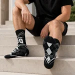Las Vegas Raiders Socks Custom Argyle Pattern Black Best Selling