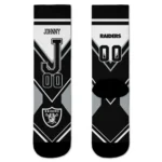 Las Vegas Raiders Socks Customized Arrow Blocks Black Best Selling