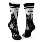 Las Vegas Raiders Socks Customized Arrow Blocks Black Best Selling
