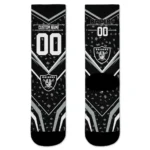 Las Vegas Raiders Socks Customized Leopard Print Black Best Selling