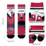 Liberty Flames Socks Custom Arrow Blocks Red Best Selling
