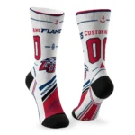 Liberty Flames Socks Custom Nautical Icons Red White Best Selling