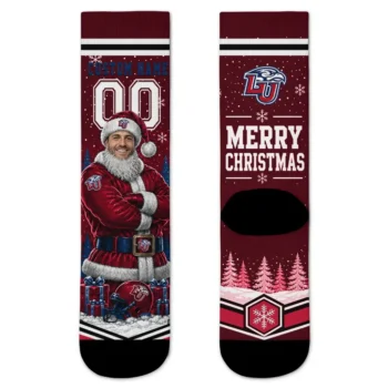 Liberty Flames Socks Custom Snowy Scene Red White Best Selling