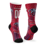 Liberty Flames Socks Custom Star Stripes Red White Best Selling