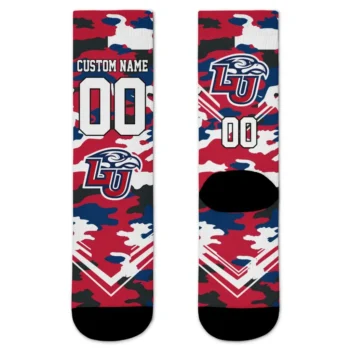 Liberty Flames Socks Custom Woodland Camo Red Best Selling