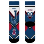 Los Angeles Angels Socks Custom Arrow Blocks Blue Best Selling