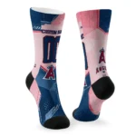 Los Angeles Angels Socks Customized Geometric Tech Blue Best Selling