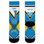 Los Angeles Chargers Socks Personalized Arrow Blocks Blue Best Selling