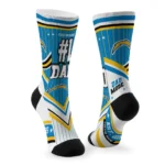 los-angeles-chargers-socks-personalized-pinstripe-chevron-blue-white-best-selling.webp