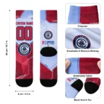 Los Angeles Clippers Socks Custom Geometric Tech Red Best Selling