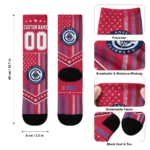 Los Angeles Clippers Socks Customized Star Stripes Red White Best Selling
