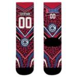 Los Angeles Clippers Socks Personalized Leopard Print Red Black Best Selling
