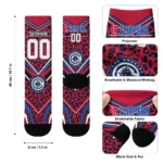 Los Angeles Clippers Socks Personalized Leopard Print Red Black Best Selling