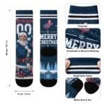 Los Angeles Dodgers Socks Custom Snowy Scene Blue White Best Selling