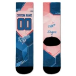 Los Angeles Dodgers Socks Personalized Geometric Tech Blue Best Selling