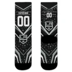 Los Angeles Kings Socks Custom Leopard Print Black Best Selling