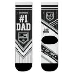 Los Angeles Kings Socks - Custom Pinstripe Chevron Black White