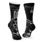 Los Angeles Kings Socks Personalized Argyle Pattern Black Best Selling