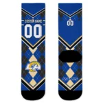 Los Angeles Rams Socks Personalized Argyle Pattern Blue Best Selling