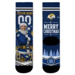 Los Angeles Rams Socks Personalized Snowy Scene Blue White Best Selling
