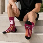 Louisiana Monroe Warhawks Socks Customized Star Stripes Red White Best Selling
